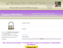 Tablet Screenshot of larevolutioncosmetique.com